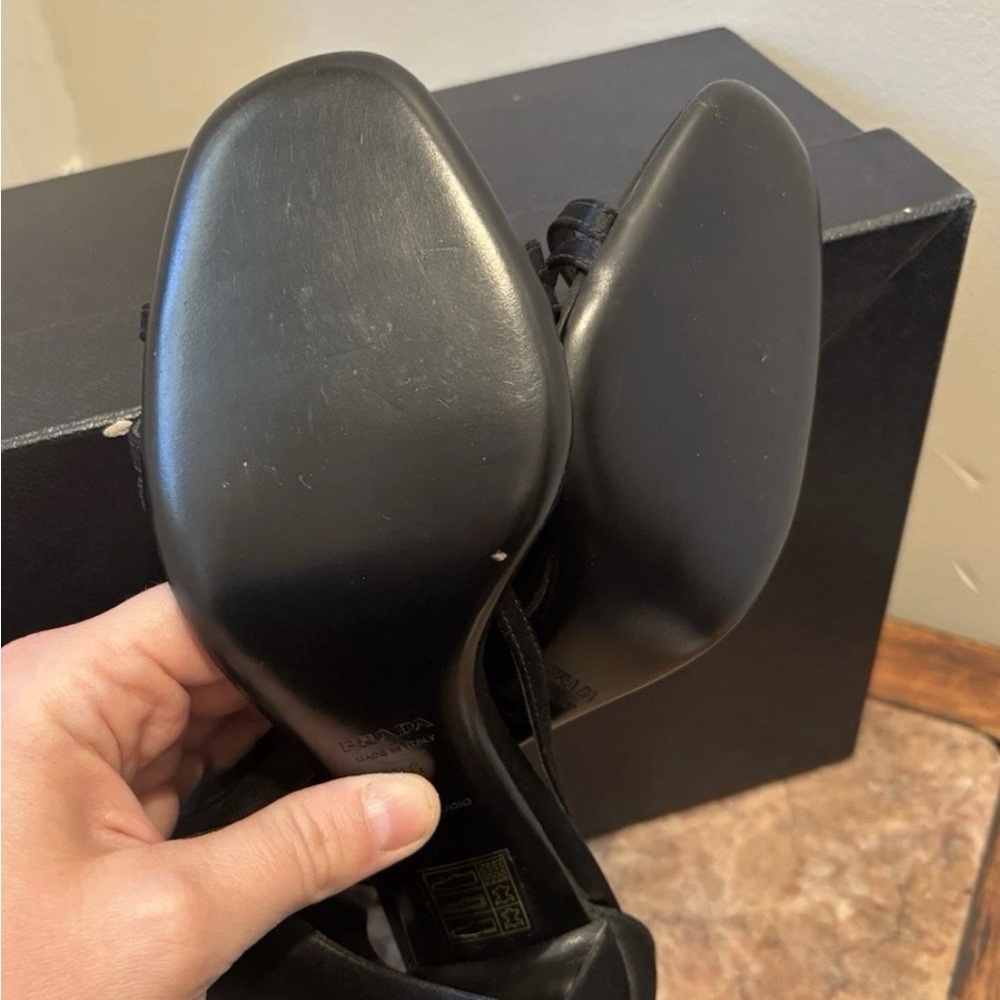 Authentic Prada Black Strappy Heels - Picture 3 of 11